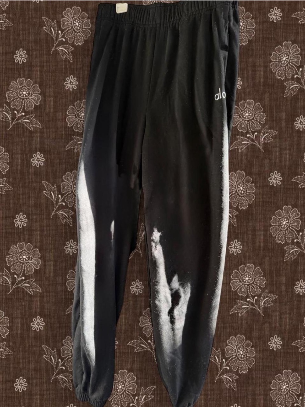 ALO Yoga Black Women's Track Joggers with Elastic Ankles